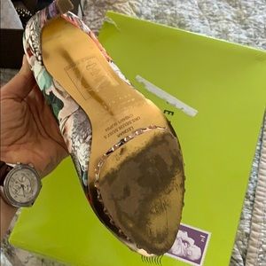 Ted Baker floral peep toe sandal .